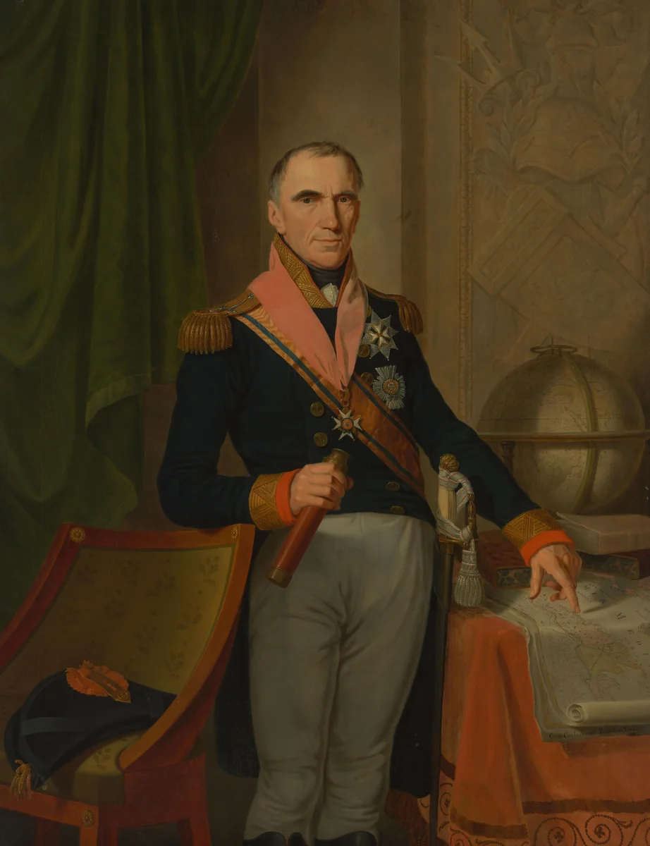 Jonkheer Theodorus Frederik van Capellen (1762-1824), Vice Admiral by Cornelis van Cuylenburgh, painting, 1817