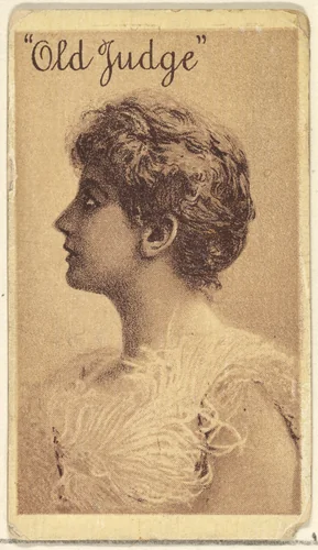 Actress from the Old Judge series (N167) for Old Judge Cigarettes by Goodwin & Company, print, 1886
