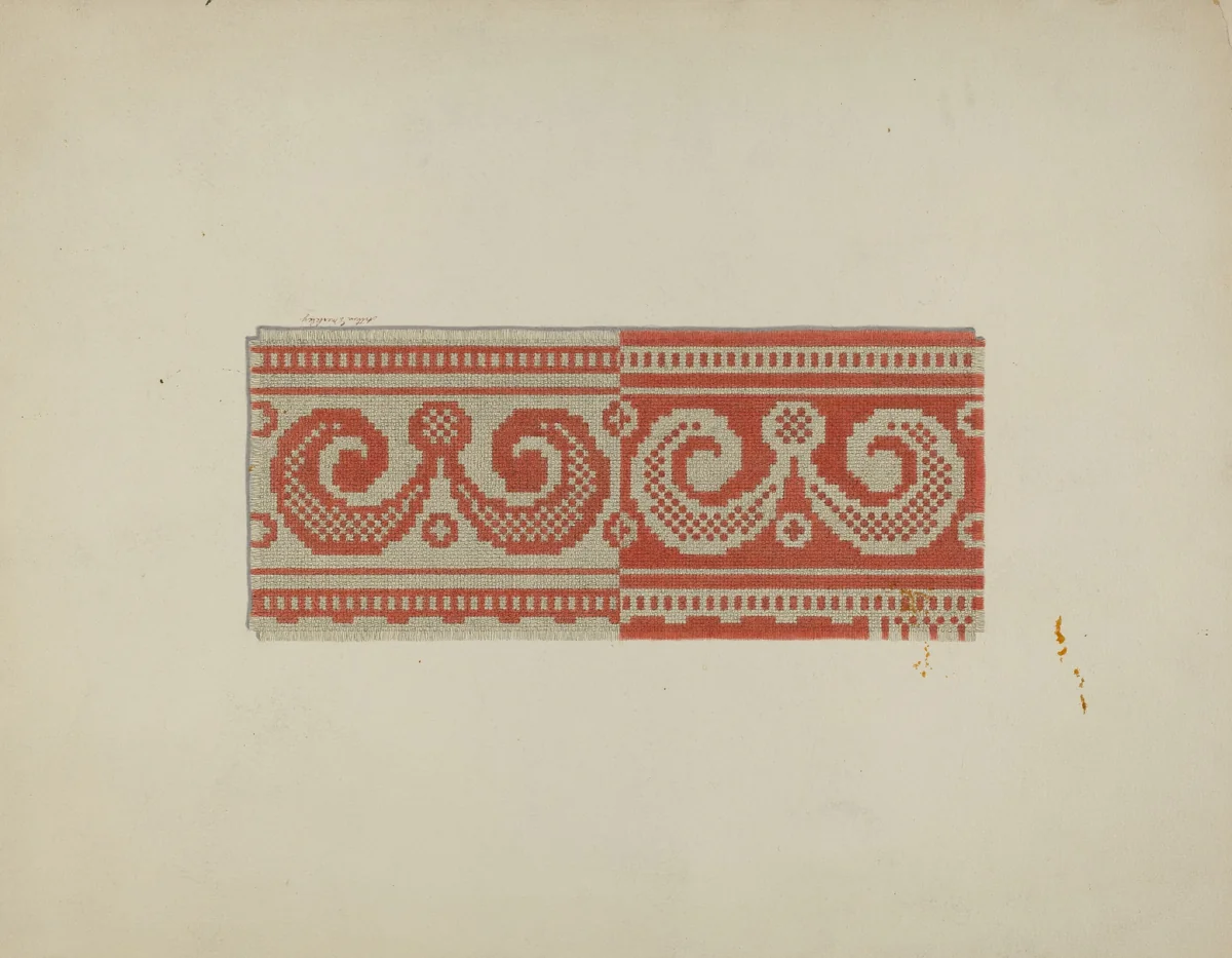 Tyler Coverlet by Arthur G. Merkley, index of american design, 1941