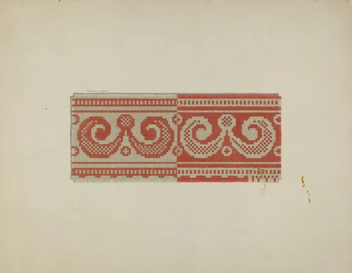 Tyler Coverlet by Arthur G. Merkley, index of american design, 1941