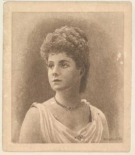Portrait, from the Women's Portraits series (N198) issued by Wm. S. Kimball & Co. by William S. Kimball & Company, print, 1889