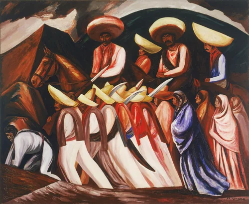 Zapatistas by José Clemente Orozco, painting, 1931