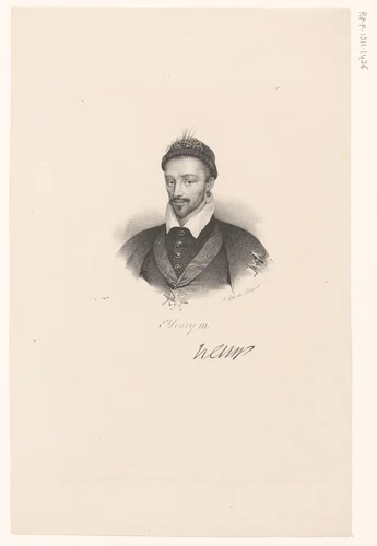 Portret van Hendrik III van Frankrijk by anonymous, print, 1818-1842