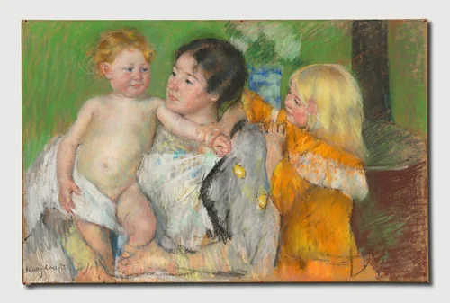 After the Bath by Mary Cassatt, drawing, 1901