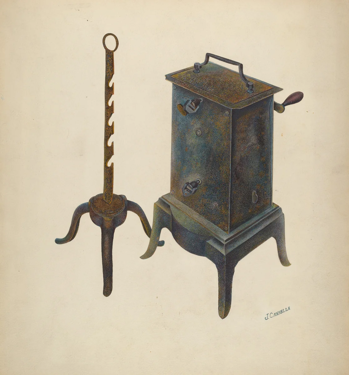 Clock Jack by Joseph Cannella, index of american design, 1941