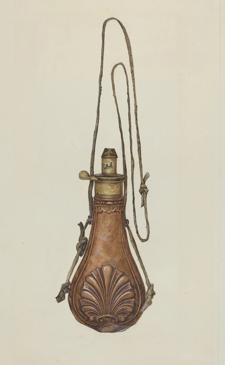 Powder Pouch by Howell Rosenbaum, index of american design, 1938