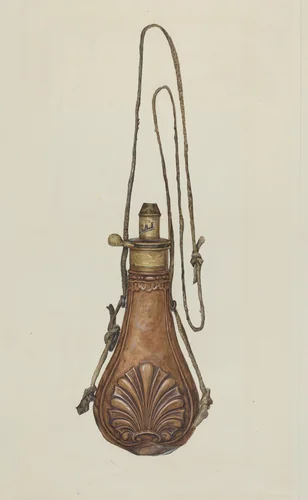 Powder Pouch by Howell Rosenbaum, index of american design, 1938