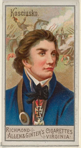 Andrzej Tadeusz Bonawentura Kosciuszko, from the Great Generals series (N15) for Allen & Ginter Cigarettes Brands by Allen & Ginter, print, 1888