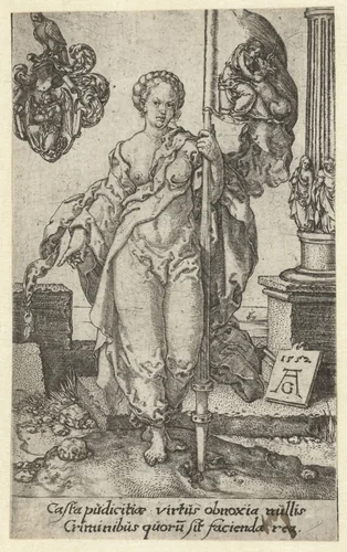 Kuisheid by Unknown, print, 1552