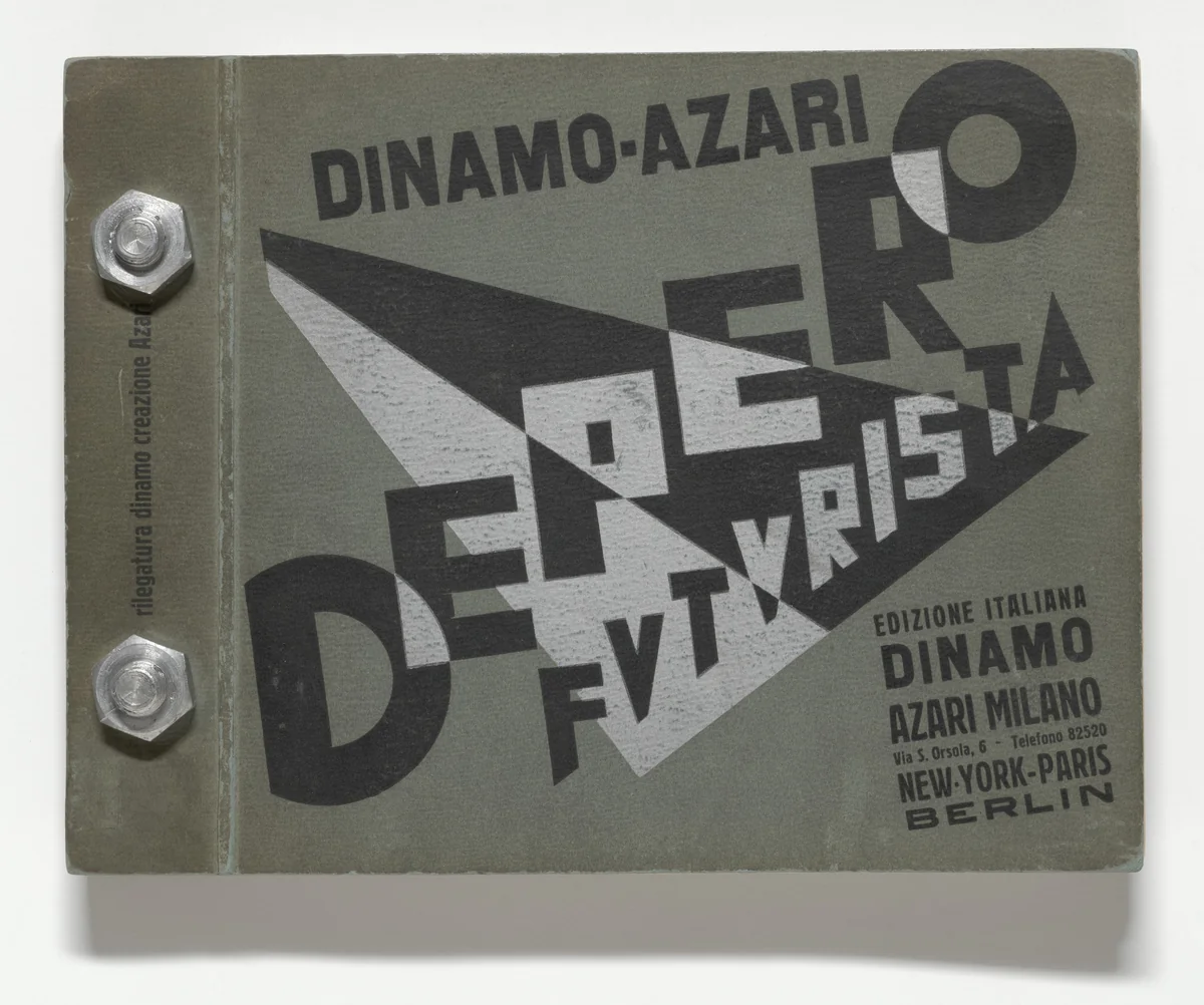 Depero Futurista (Depero the Futurist) by Fortunato Depero, illustrated book, 1927