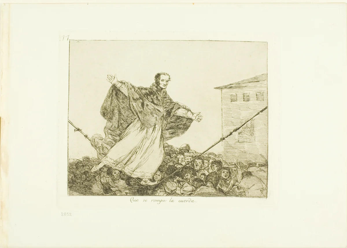 May the cord break, plate 77 from The Disasters of War by Francisco José de Goya, print, 1815-1820