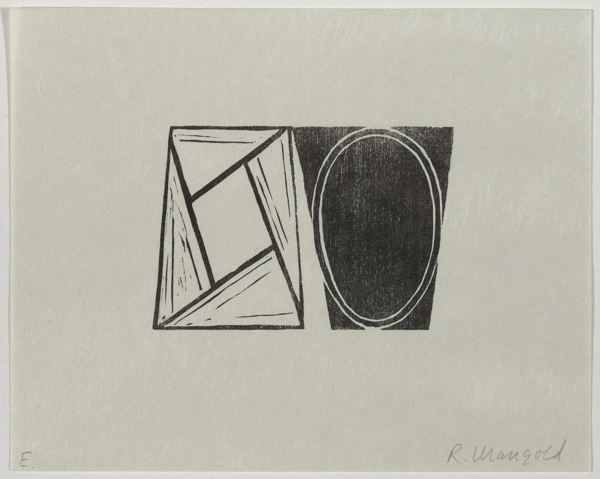 E by Robert Mangold, portfolio, 2000