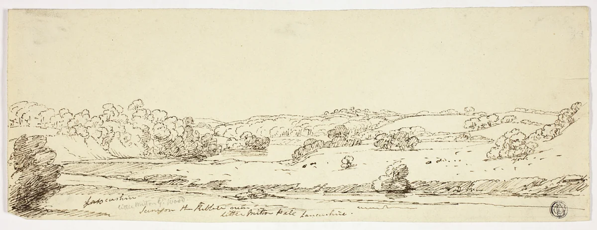 Scenes on the Kibble near Little Milton Hall, Lancashire by Joseph Mallord William Turner, drawing, 1795-1851