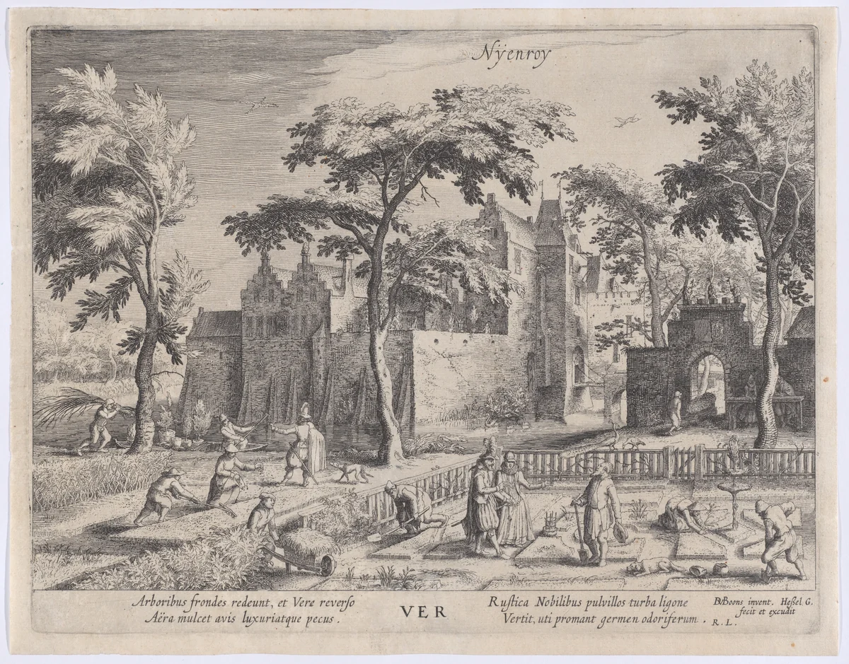 Spring by David Vinckboons, print, 1610