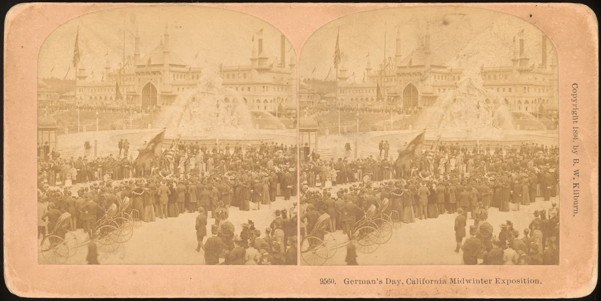 German's Day, California Midwinter Exposition by Kilburn Brothers, photograph, 1850-1919