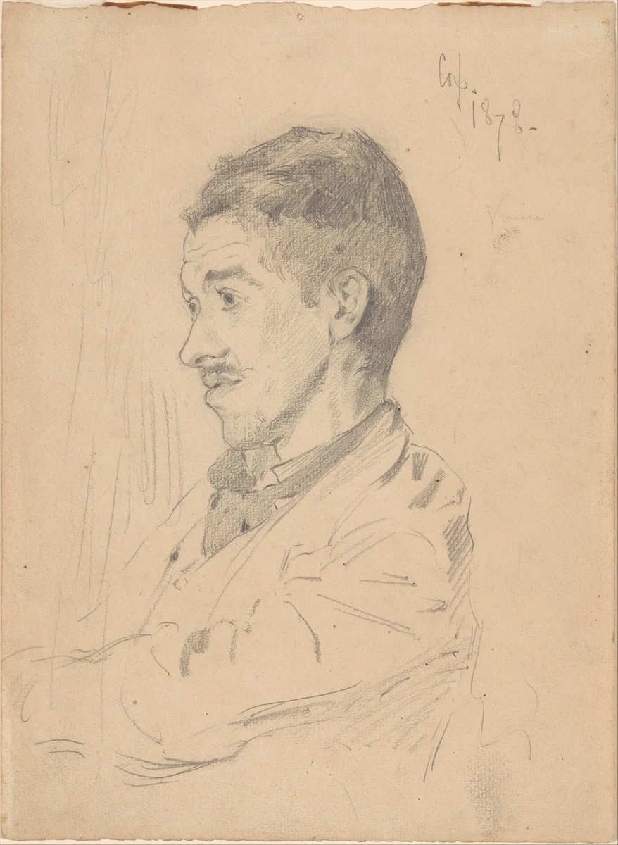 Theodore Robinson by Kenyon Cox, artwork, 1878