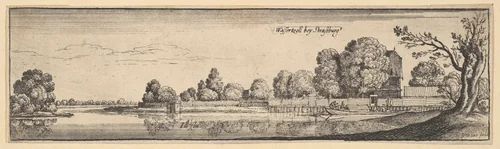 Strasbourg: The Toll House by Wenceslaus Hollar, print, 1625-1677