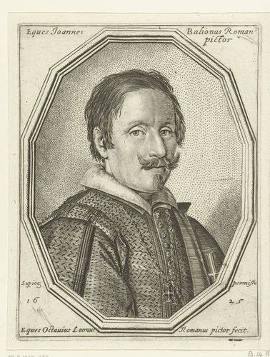 Portret van Giovanni Baglioni by Ottavio Mario Leoni, print, 1625