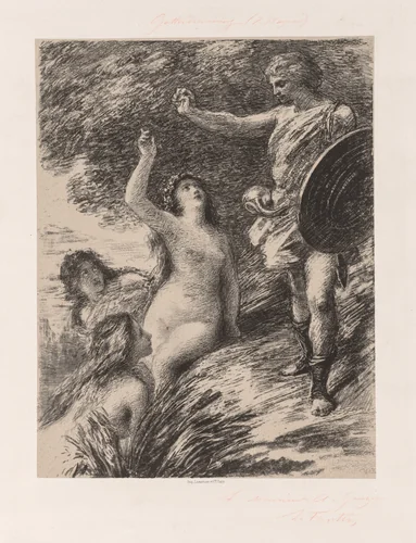 Siegfried and the Daughters of the Rhine by Henri Fantin-Latour, print, 1875-1885