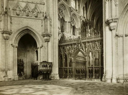 Ely Cathedral: Octagon into Choir by Frederick Evans, photograph, 1886-1896