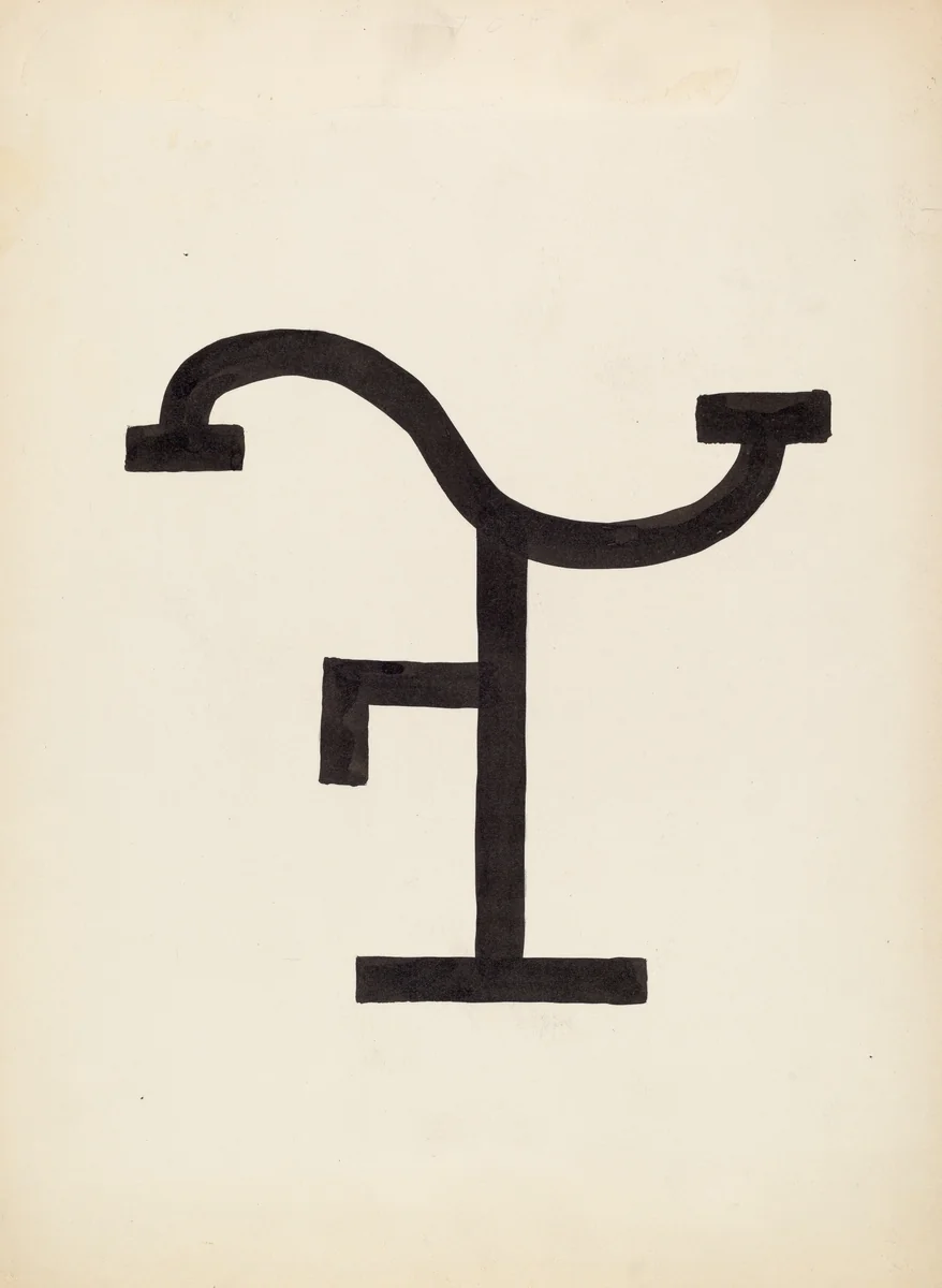 Cattle Brand by J. Henry Marley, index of american design, 1936