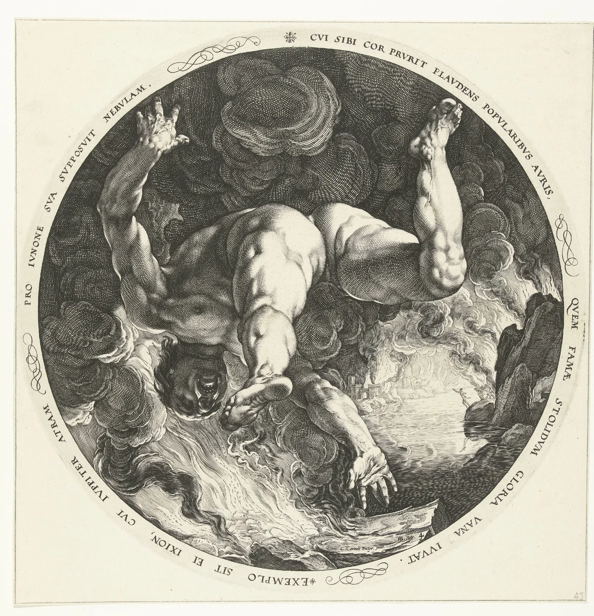 Ixion by Unknown, print, 1588