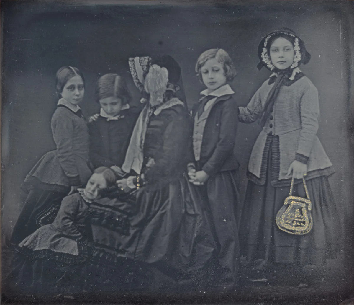 Queen Victoria and Children by William Edward Kilburn, photograph, 1852