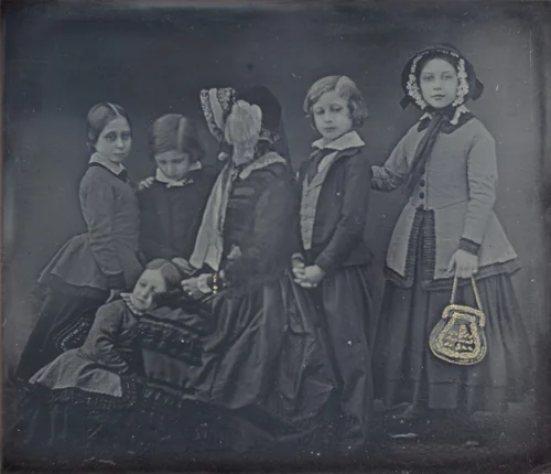 Queen Victoria and Children by William Edward Kilburn, photograph, 1852