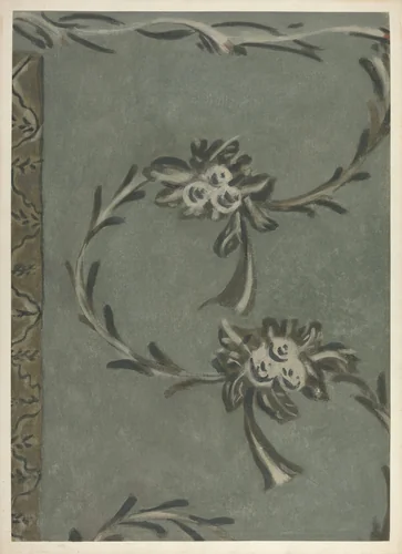 Free Hand Decorated Wall by Michael Lauretano, index of american design, 1940