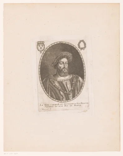 Portret van Frans I van Franrijk by anonymous, print, 1610-1668