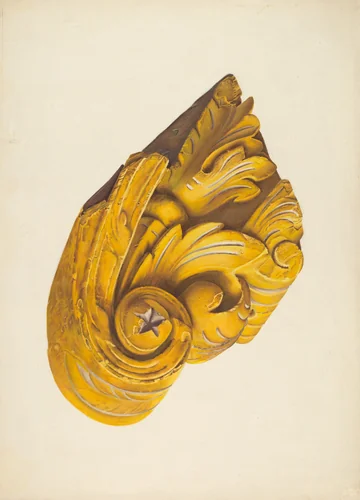 Ship's Billethead from Richard S. Leaming by Frances Cohen, index of american design, 1939