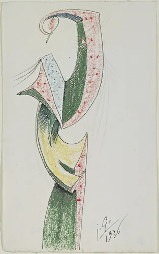 Study for Woman Combing Her Hair by Julio González, drawing, 1936