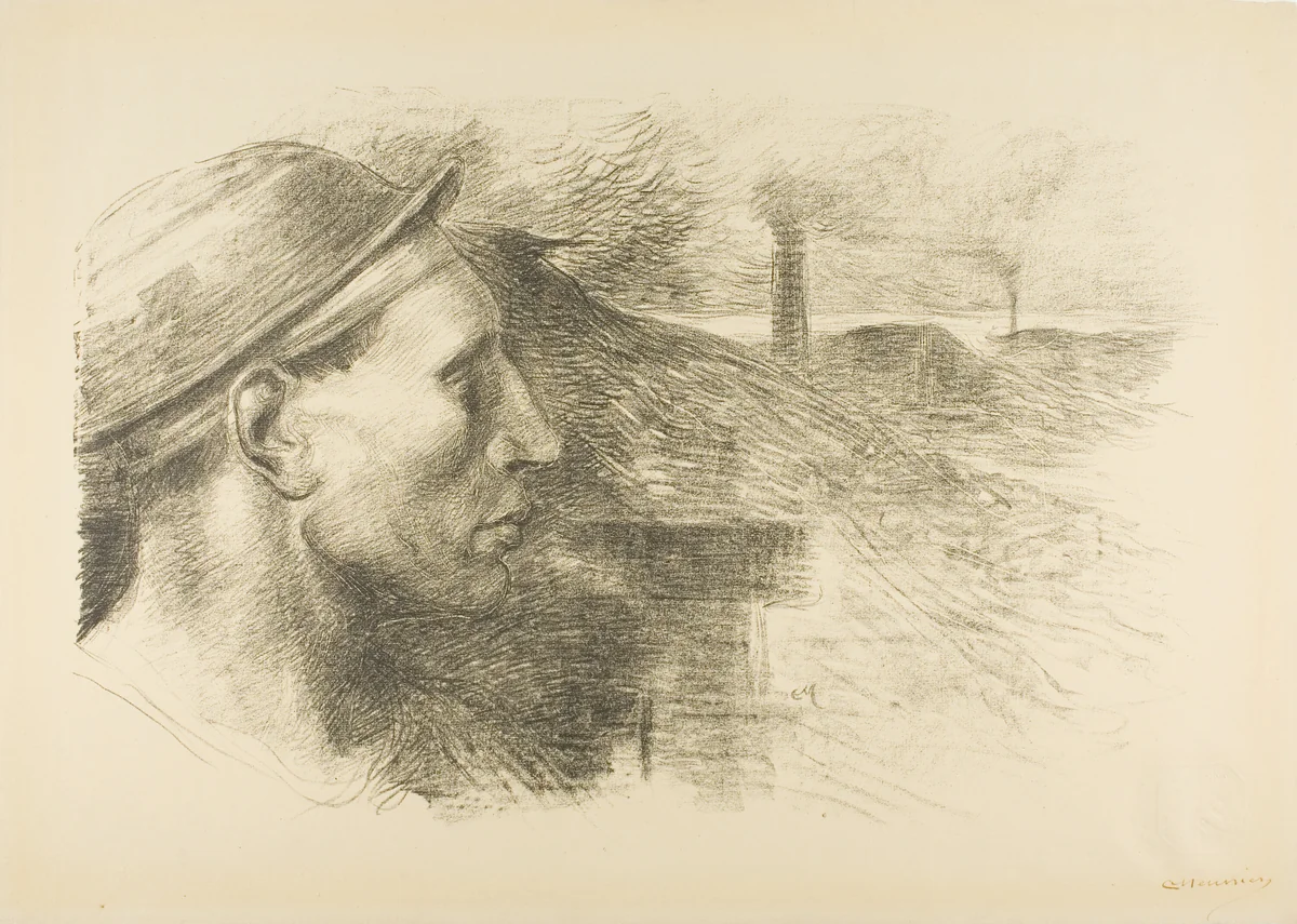 Miner, from the ninth album of L'Estampe originale by Constantin Emile Meunier, print, 1895