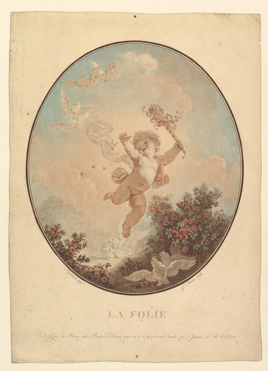 La Folie by Jean François Janinet, print, 1765-1814