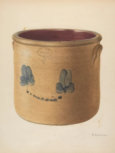 Crock by Nicholas Amantea, index of american design, 1937-1938