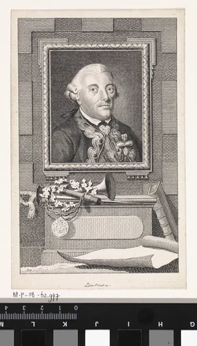 Portret van Johan Arnold Zoutman by Reinier Vinkeles, print, 1786-1809