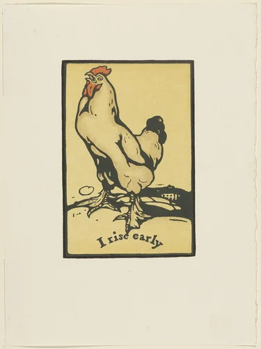 I Rise Early by William Newzam Prior Nicholson, print, 1900