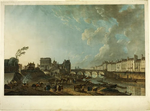 Port St. Bernard by Charles Melchior Descourtis, print, 1783