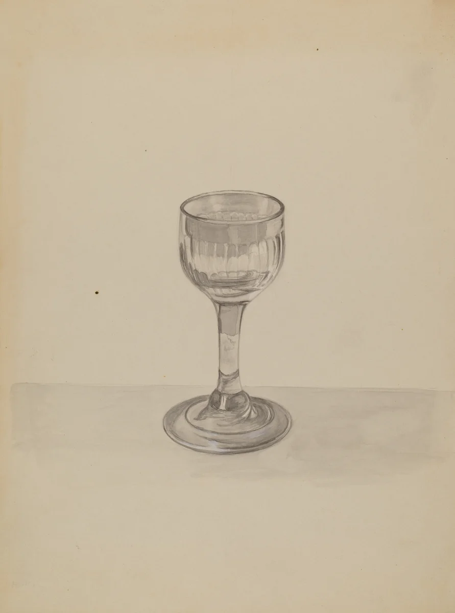 Glass by Gertrude Lemberg, index of american design, 1940