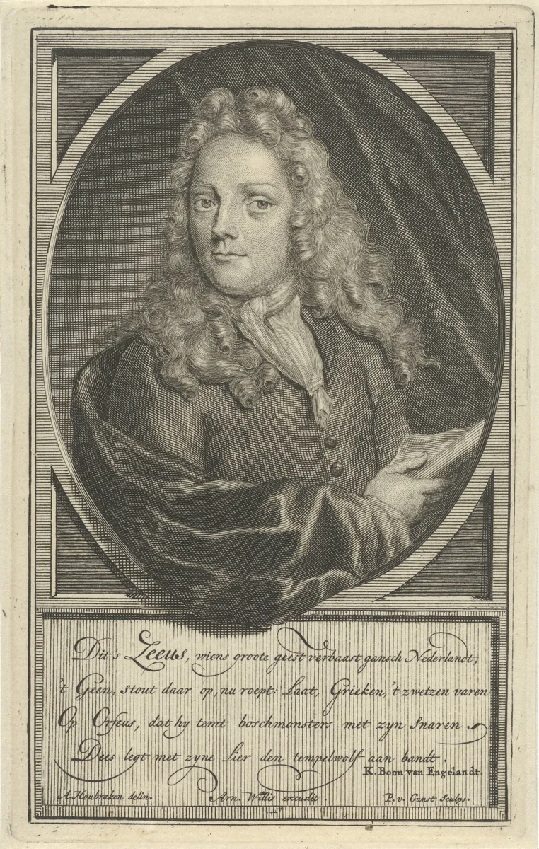 Portret van Jakob Zeeus by Unknown, print, 1696-1731