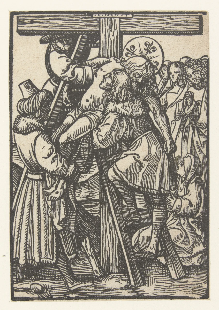 Kruisafname by Jacob Cornelisz van Oostsanen, print, 1520-1521