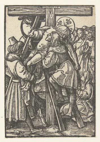 Kruisafname by Jacob Cornelisz van Oostsanen, print, 1520-1521