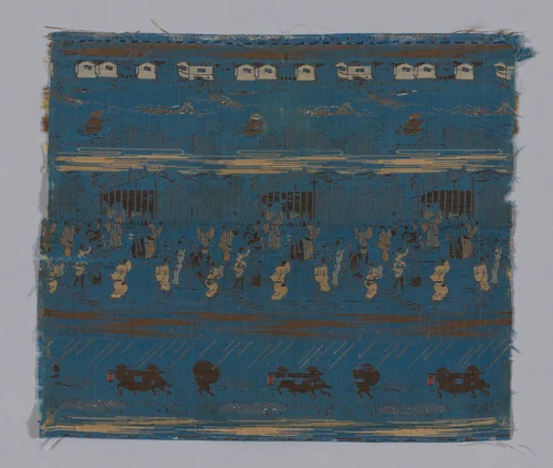Fragment by Japan, textile, 1801-1900
