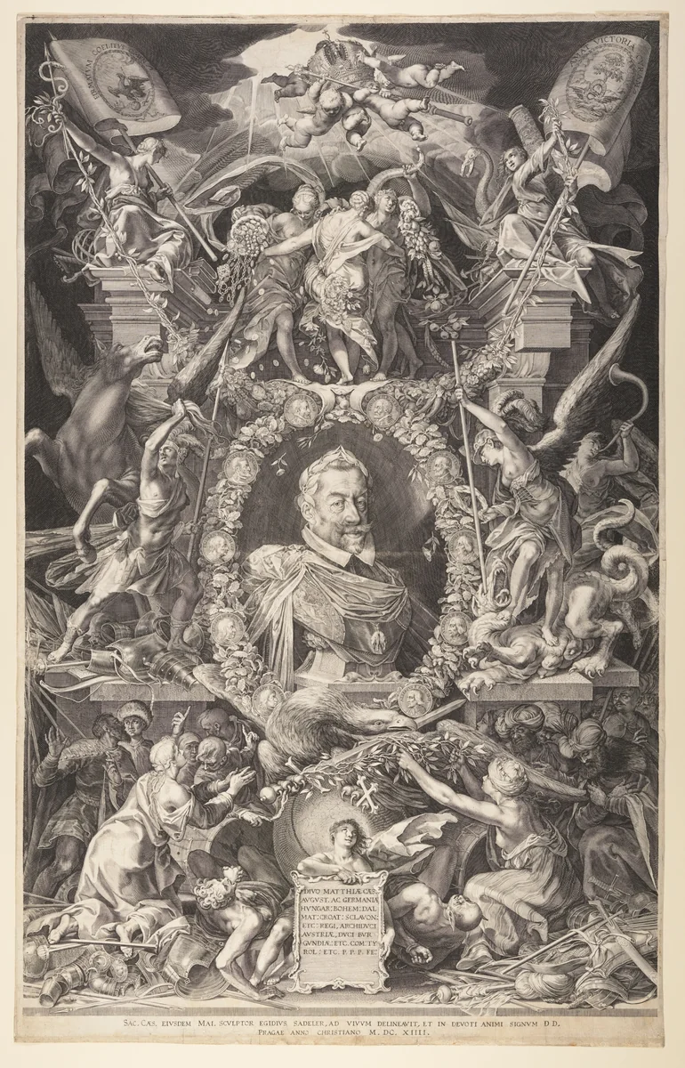 Emperor Matthias by Aegidius Sadeler, print, 1614