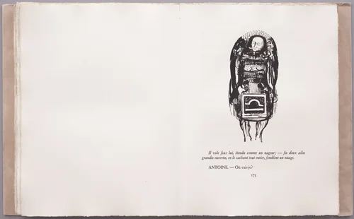 Headpiece (page 173) from La Tentation de Saint-Antoine by Odilon Redon, illustrated book, 1910