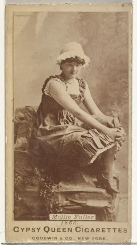 Mollie Fuller, from the Actors and Actresses series (N171) for Gypsy Queen Cigarettes by Goodwin & Company, photograph, 1886-1890