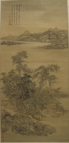 Landscape in the Style of Li Gonglin by Wang Hui (王翚), painting, 1702