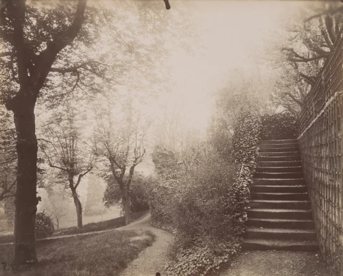Parc Delessert, 32 Quai de Passy by Eugène Atget, photograph, 1914