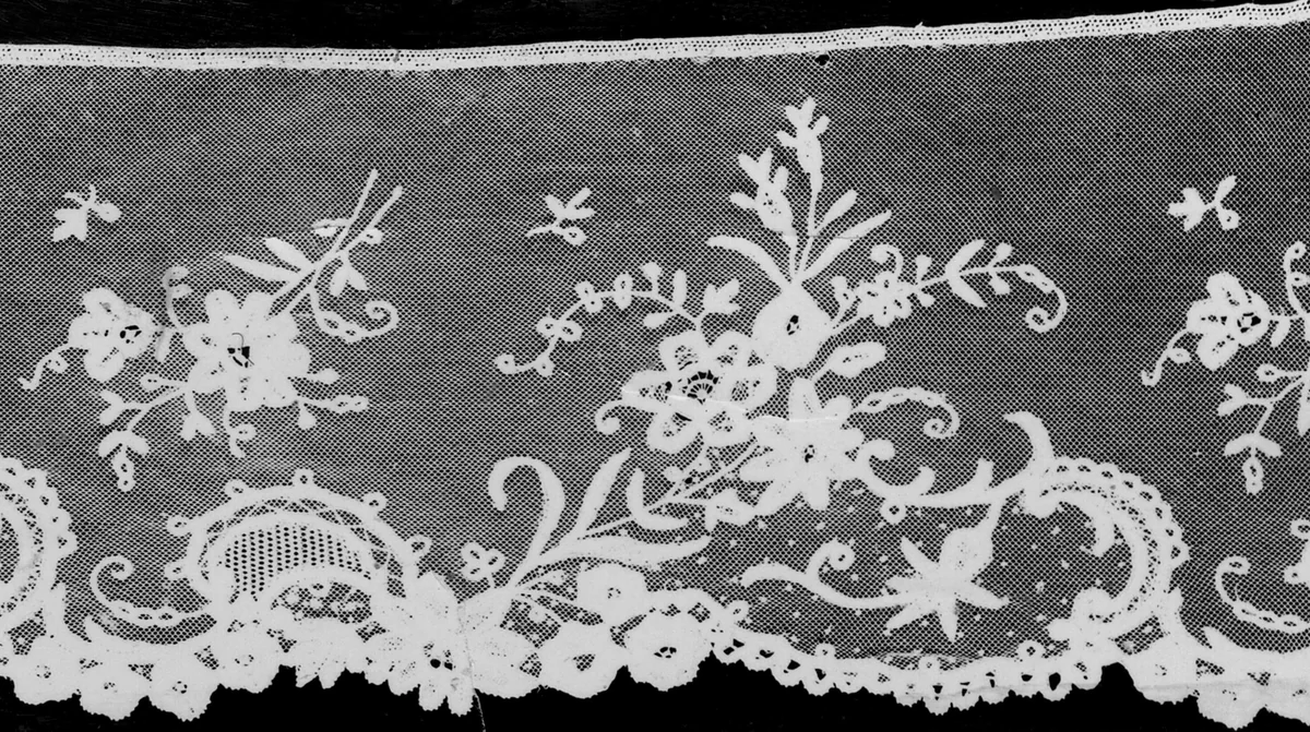 Flounce by Belgium, textile, 1875-1900