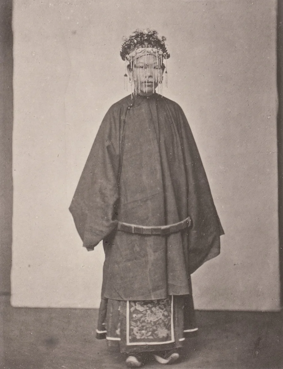 A Bride and Bridegroom by John Thomson, photograph, 1873